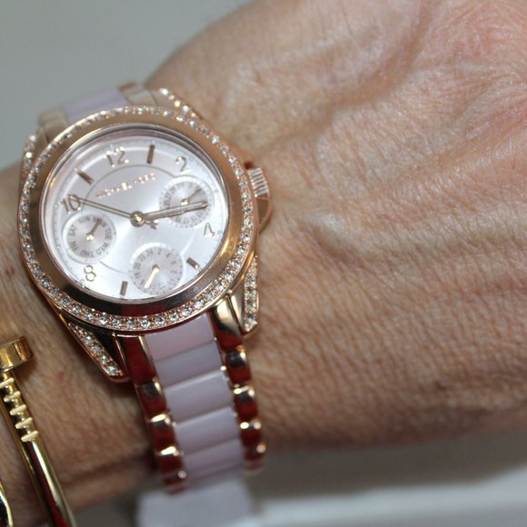 MICHAEL KORS MINI BLAIR WATCH ROSE GOLD MK6175 - Picture 8 of 8